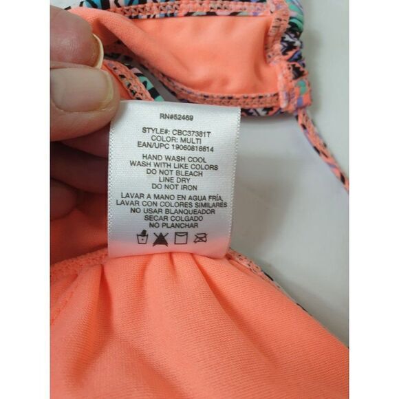 Women's Plus Bikini Top XL Halter Padded Cross Back Swim Top XL NWOT - Picture 8 of 9